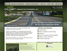 Tablet Screenshot of calumetcivil.com